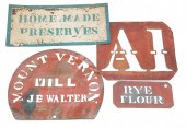 AMERICAN TIN SIGN AND STENCILS