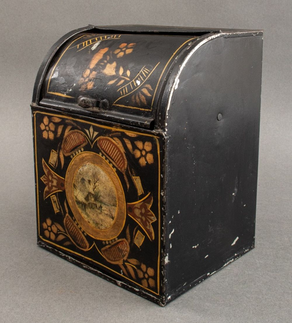 AMERICAN TOLE PEINTE COFFEE TIN,