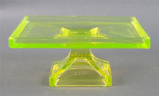 American vaseline glass compote for
