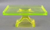 American vaseline glass compot