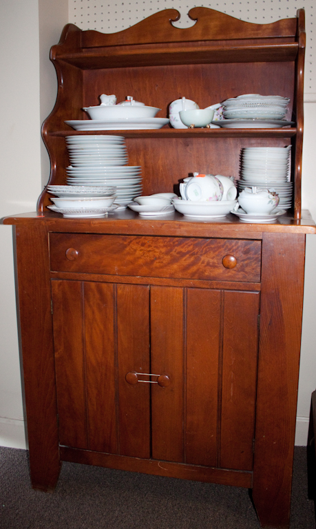 American vernacular maple hutch