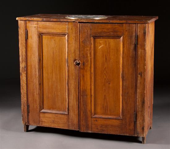 American Vernacular pine cupboard