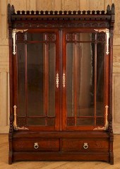 AMERICAN VICTORIAN BOOKCASE AT