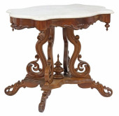 AMERICAN VICTORIAN MARBLE-TOP