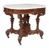 AMERICAN VICTORIAN MARBLE-TOP