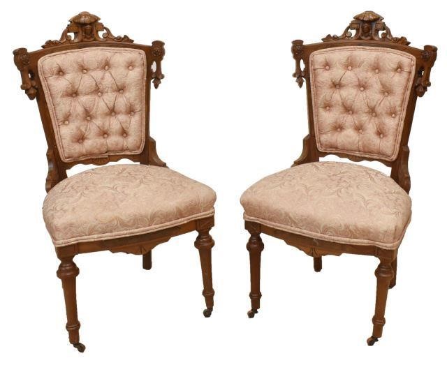 AMERICAN VICTORIAN SIDE CHAIRS JOHN