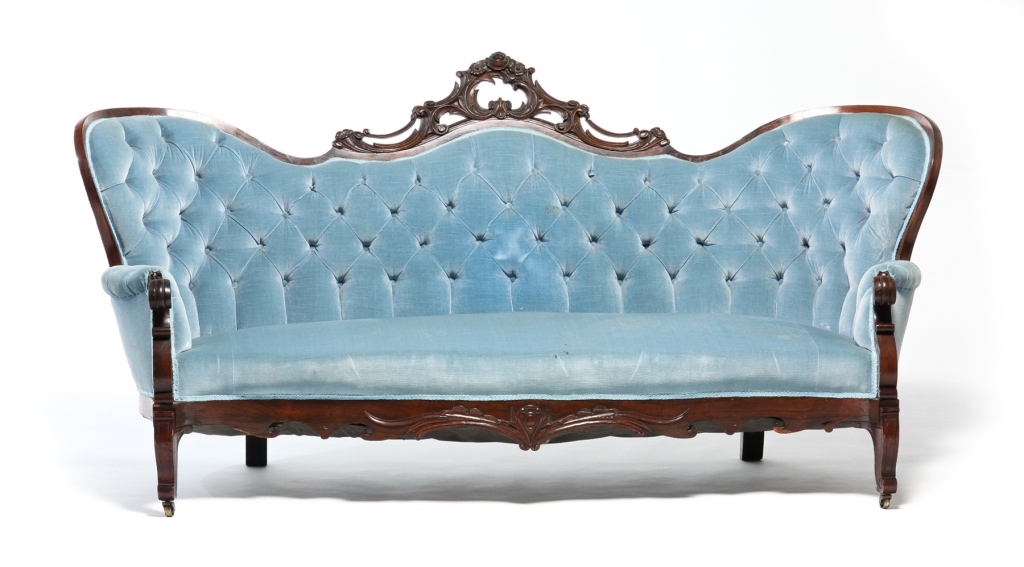 AMERICAN VICTORIAN SOFA. Third