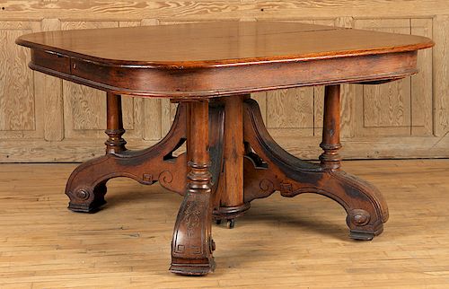 AMERICAN VICTORIAN WALNUT DINING