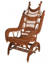 AMERICAN VICTORIAN WICKER PLAT