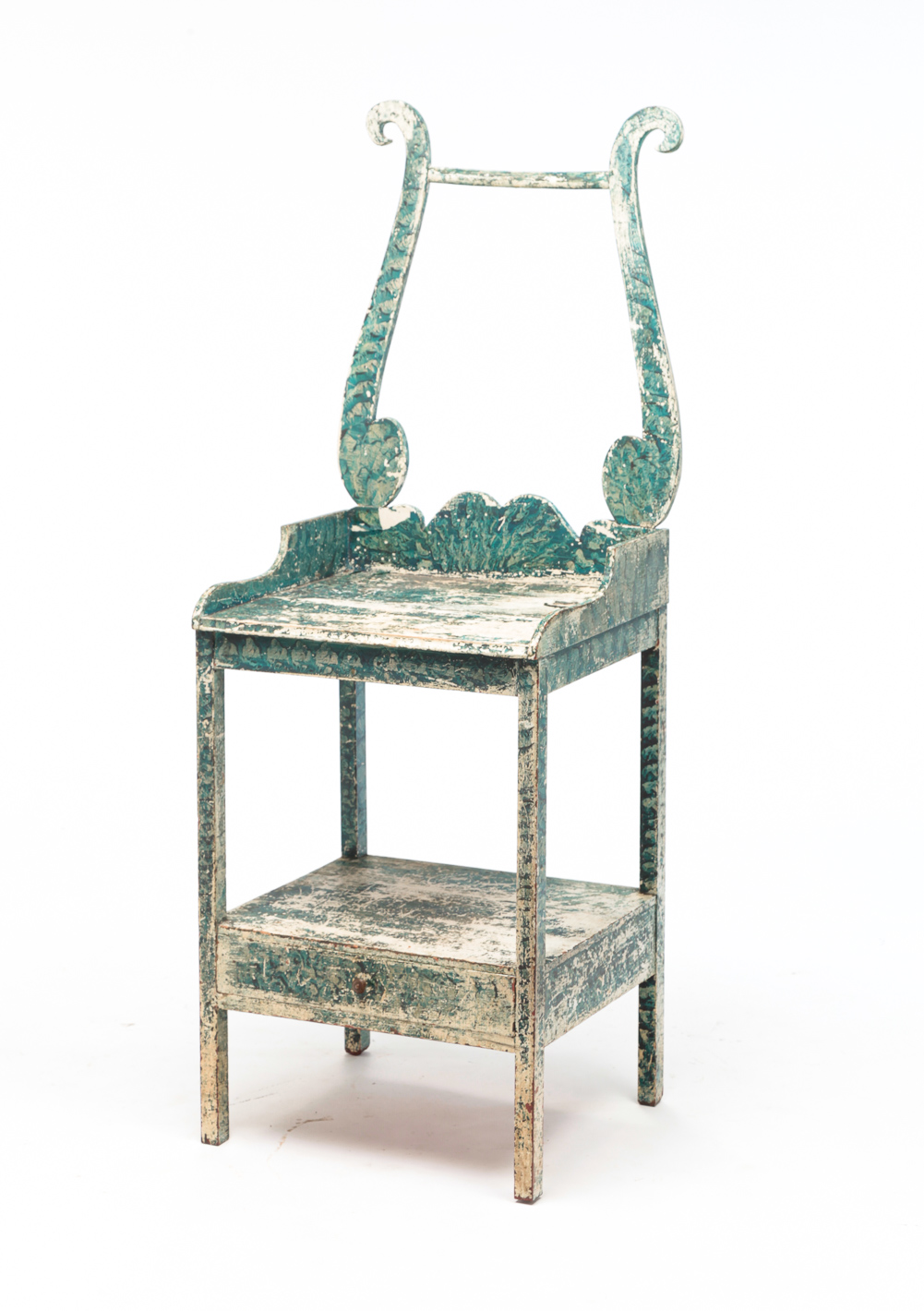 AMERICAN VINEGAR SPONGED WASHSTAND.