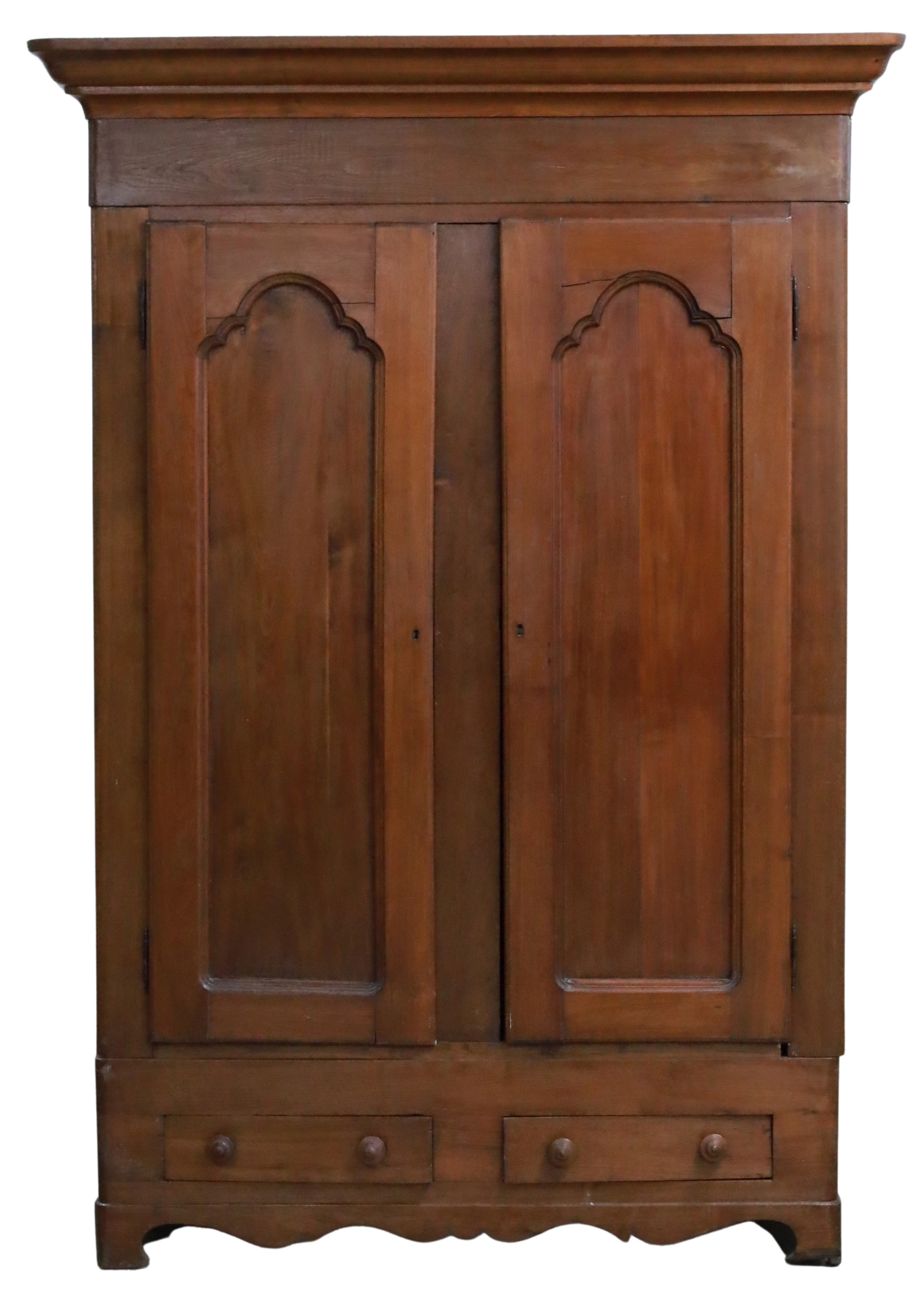 AMERICAN WALNUT 2 DOOR WARDROBE