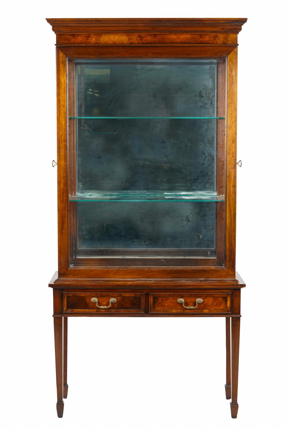 AMERICAN WALNUT DISPLAY CABINET