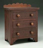 American walnut miniature ches