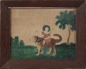 American watercolor folk paint