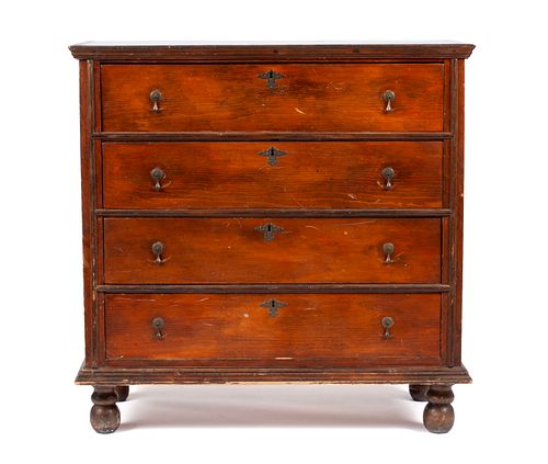 AMERICAN WILLIAM AND MARY CHEST