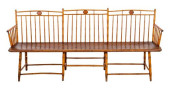 AMERICAN WINDSOR BENCH, 19TH C