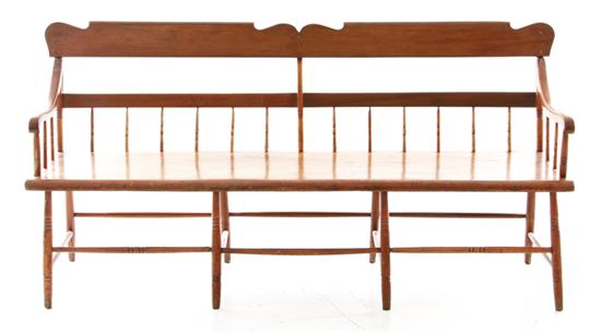 American Windsor cherry bench mid