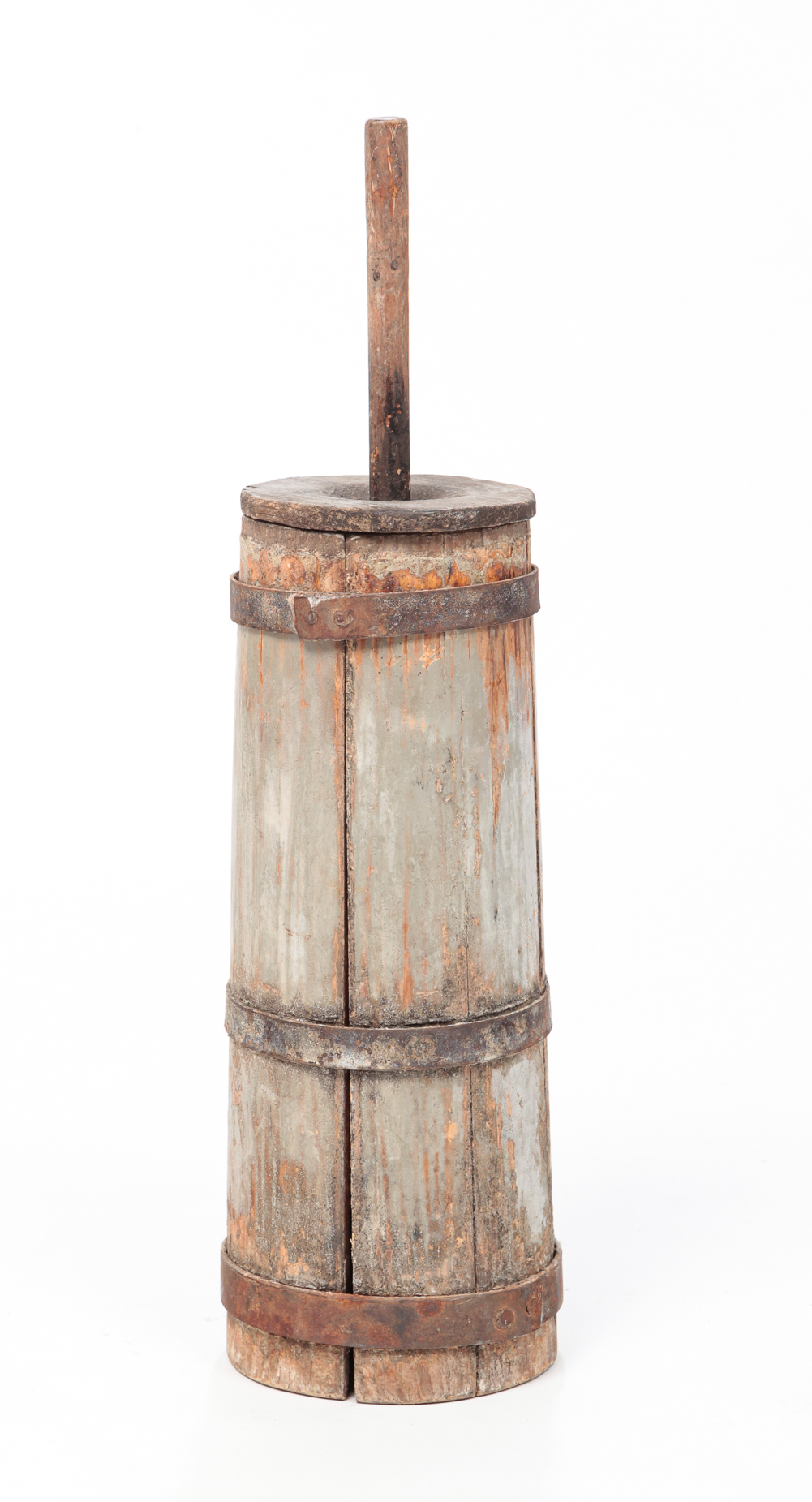 AMERICAN WOODEN CHURN. Mid 19th