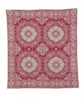 American wool jacquard coverle