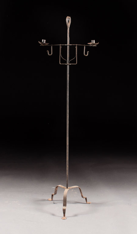 American wrought iron two-light