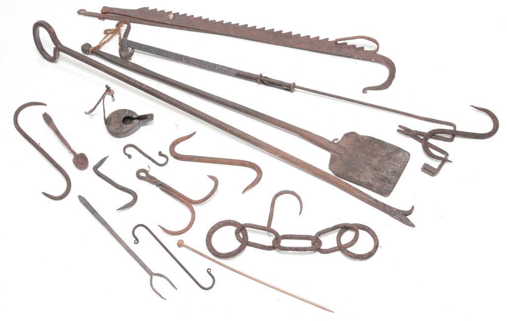 AMERICAN WROUGHT IRON UTENSILS.