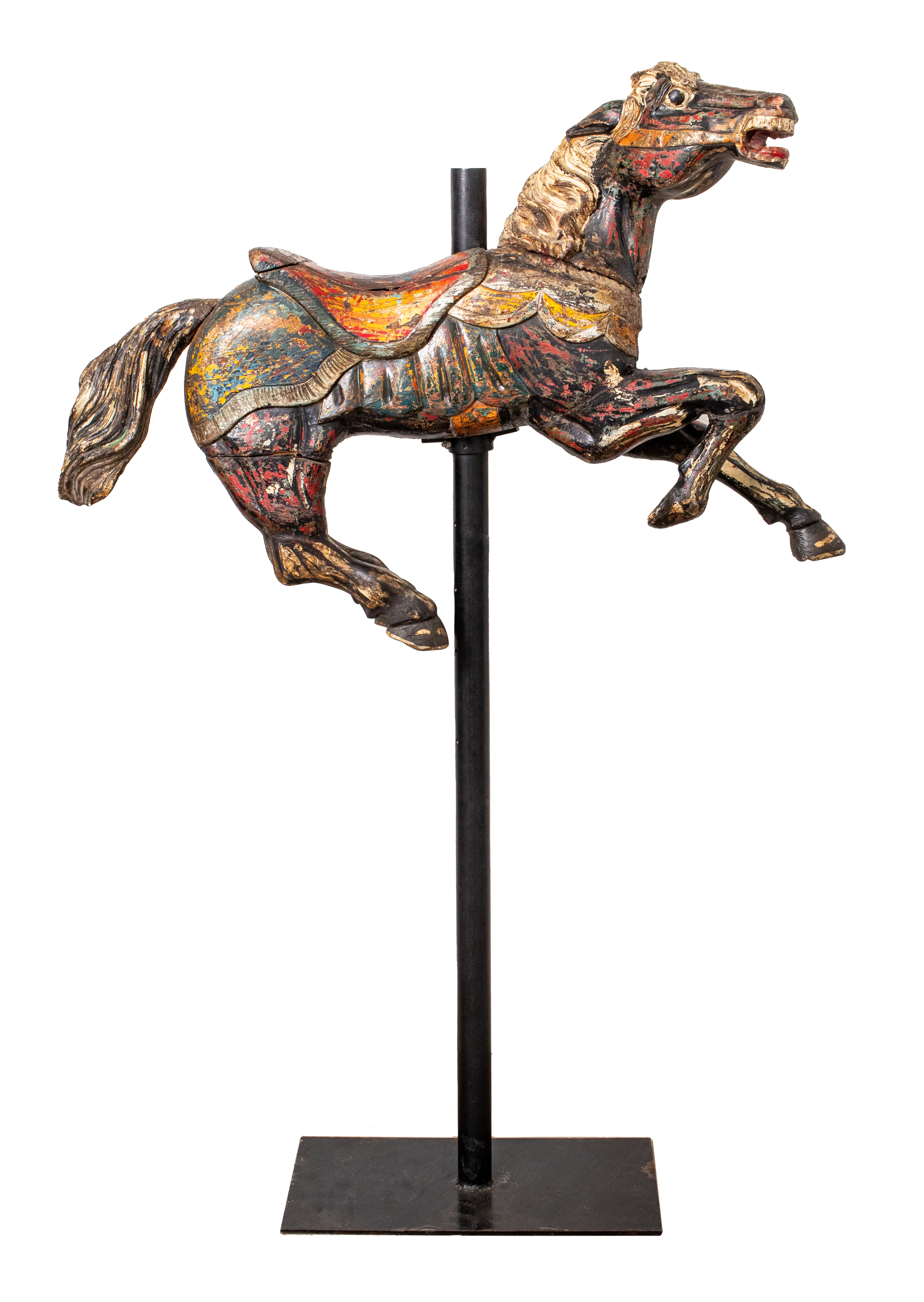 AMERICANA CARVED WOOD CAROUSEL