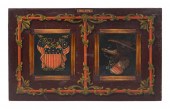 AMERICANA-DECORATED WOODEN ARC