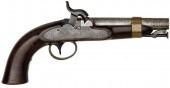Ames Boxlock Percussion Pistol
