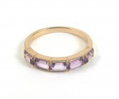 AMETHYST AND EIGHTEEN KARAT GO