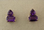 AMETHYST AND FOURTEEN KARAT GO