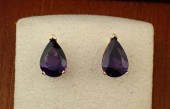 AMETHYST AND FOURTEEN KARAT GO