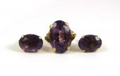 AMETHYST AND FOURTEEN KARAT GO