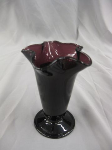 Amethyst Art Glass Bud Vase