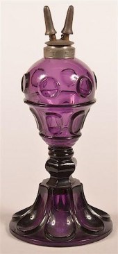 AMETHYST BLOWN FLINT GLASS WHA