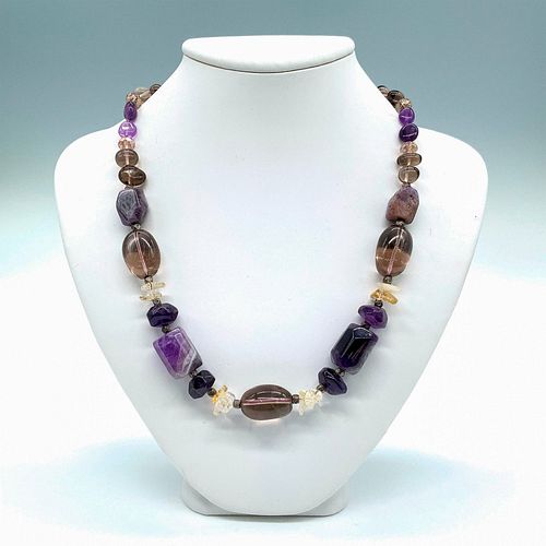 AMETHYST, CLEAR GEMSTONE, AND