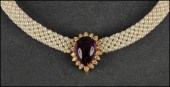 AMETHYST DIAMOND AND 18 KARAT