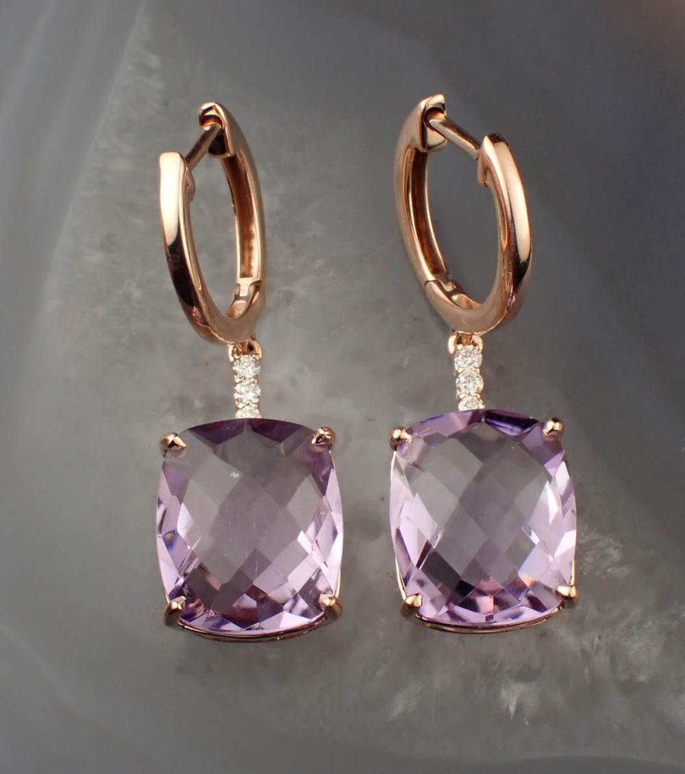 AMETHYST, DIAMOND AND ROSE GOLD