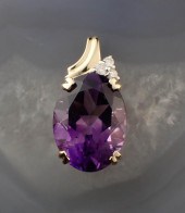 AMETHYST, DIAMOND AND YELLOW G