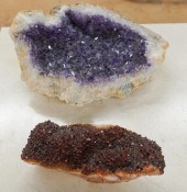 AMETHYST GEODE AND CITRINE GEO