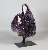 AMETHYST GEODE WITH CALCITE CR