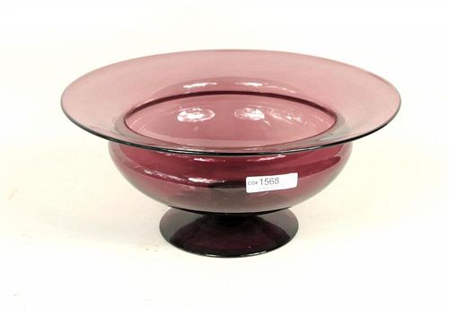 AMETHYST GLASS FOOTED