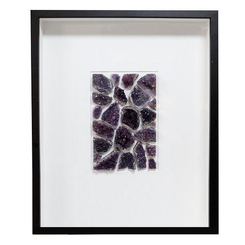 AMETHYST MOSAIC STUDY, FRAMED