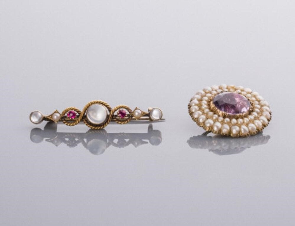 AMETHYST-PEARL & MOONSTONE-PEARL