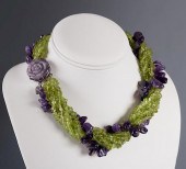 AMETHYST & PERIDOT TWIST STRAN