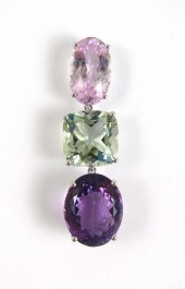 AMETHYST, PRASIOLITE AND KUNZI