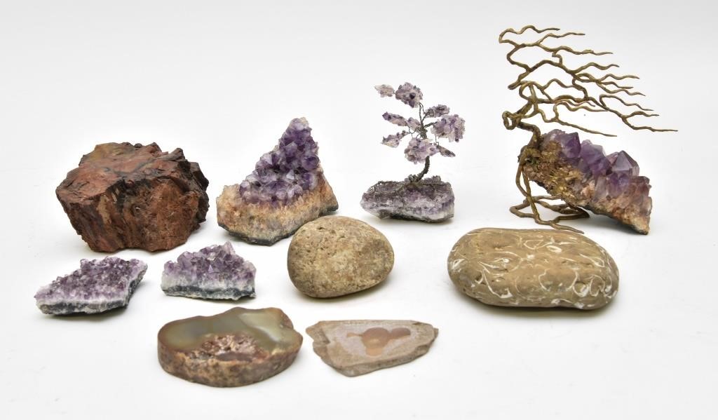 Amethyst rock collection one made