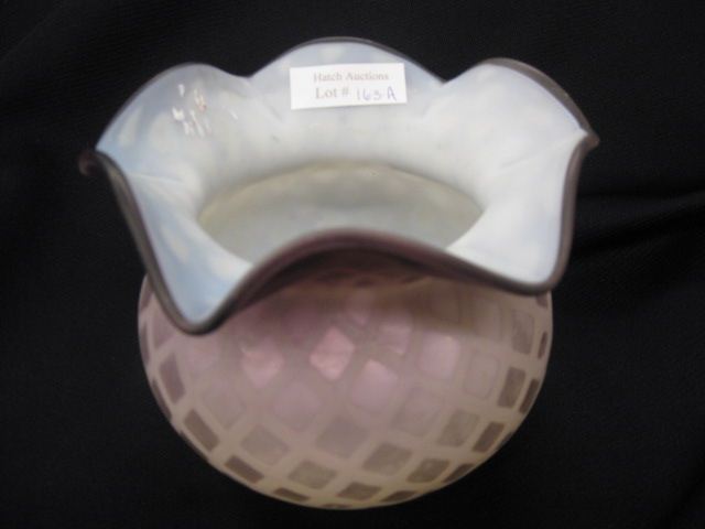 Amethyst Satin Glass Vase