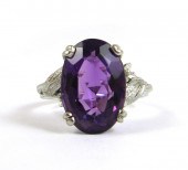 AMETHYST SOLITAIRE RINGAMETHYS