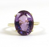 AMETHYST SOLITAIRE RINGAMETHYS