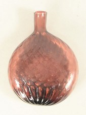 AMETHYST STIEGEL GLASS FLASK,